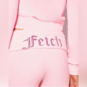 Mean Girls X Forever 21 Velour Rhinestone FETCH Pink Size M NWOT